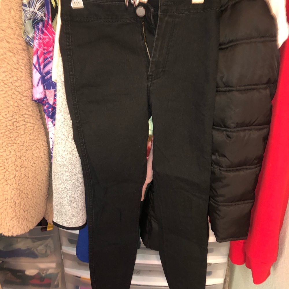 ASOS high waisted crop hem jean